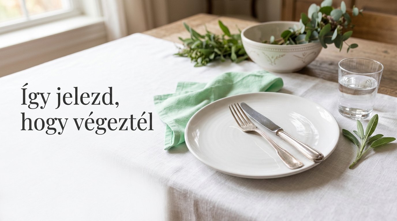 Evőeszköz etikett: használat és jelzések érthetően