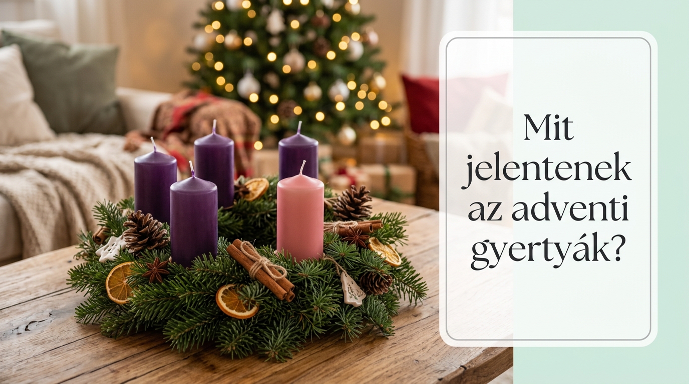 Mit jelent a 4 adventi gyertya? A színek és a sorrend pontos jelentése